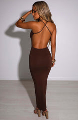 Angelita Maxi Dress - Chocolate