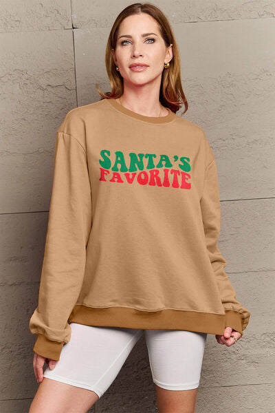 Christmas SANTA'S FAVORITE Women Sweatshirt