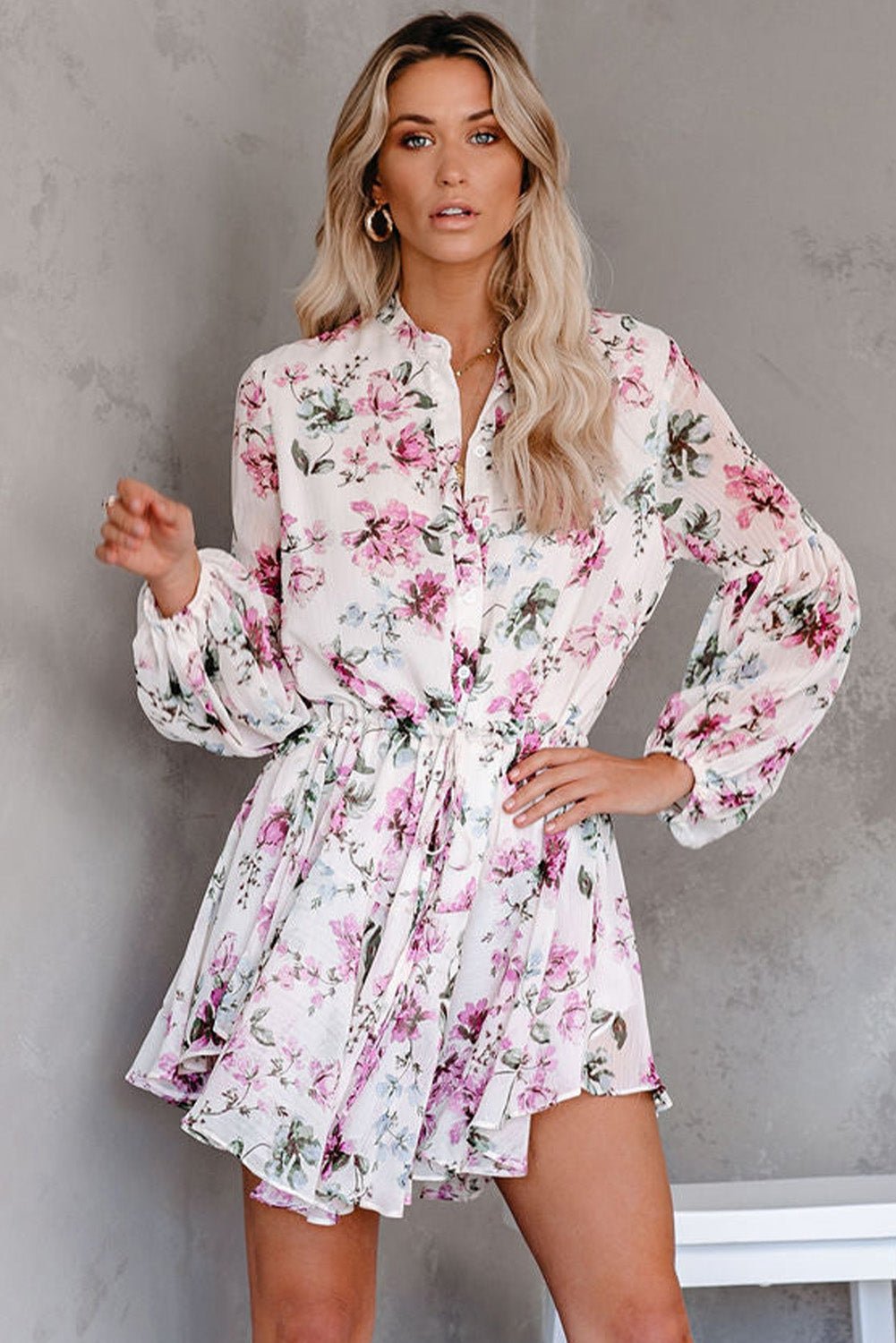 Vintage Floral Flowy Dress