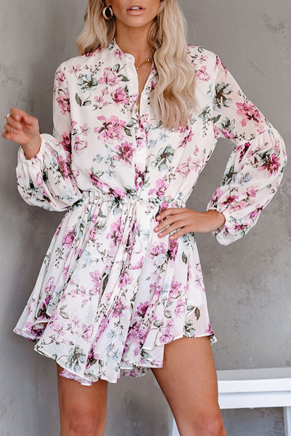 Vintage Floral Flowy Dress