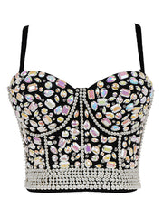 Bejeweled Taylor Swift Outfit Diamond Corset Crop Top