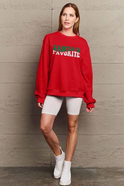 Christmas SANTA'S FAVORITE Women Sweatshirt