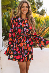 Multicolor Loose Shirt Dress