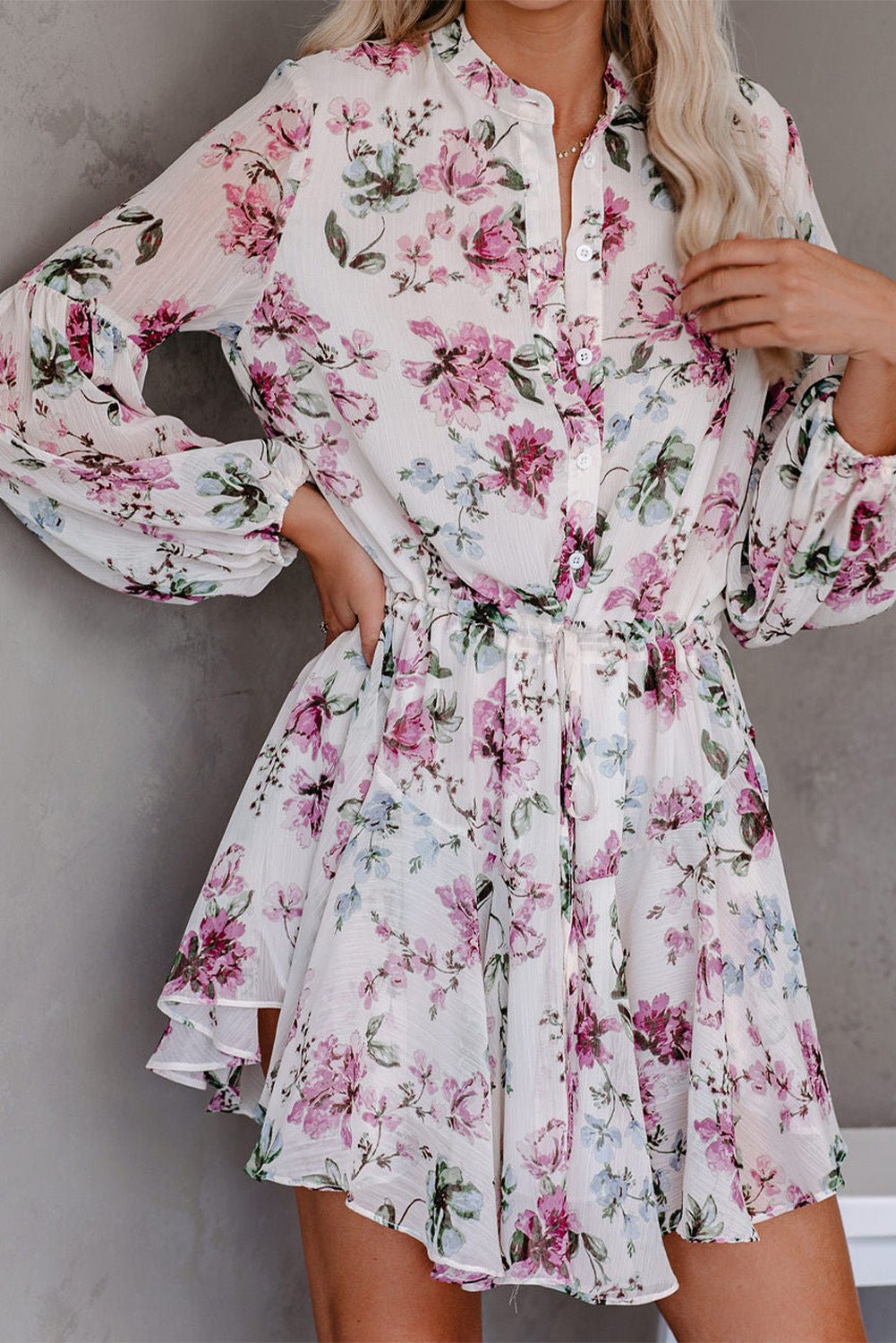 Vintage Floral Flowy Dress