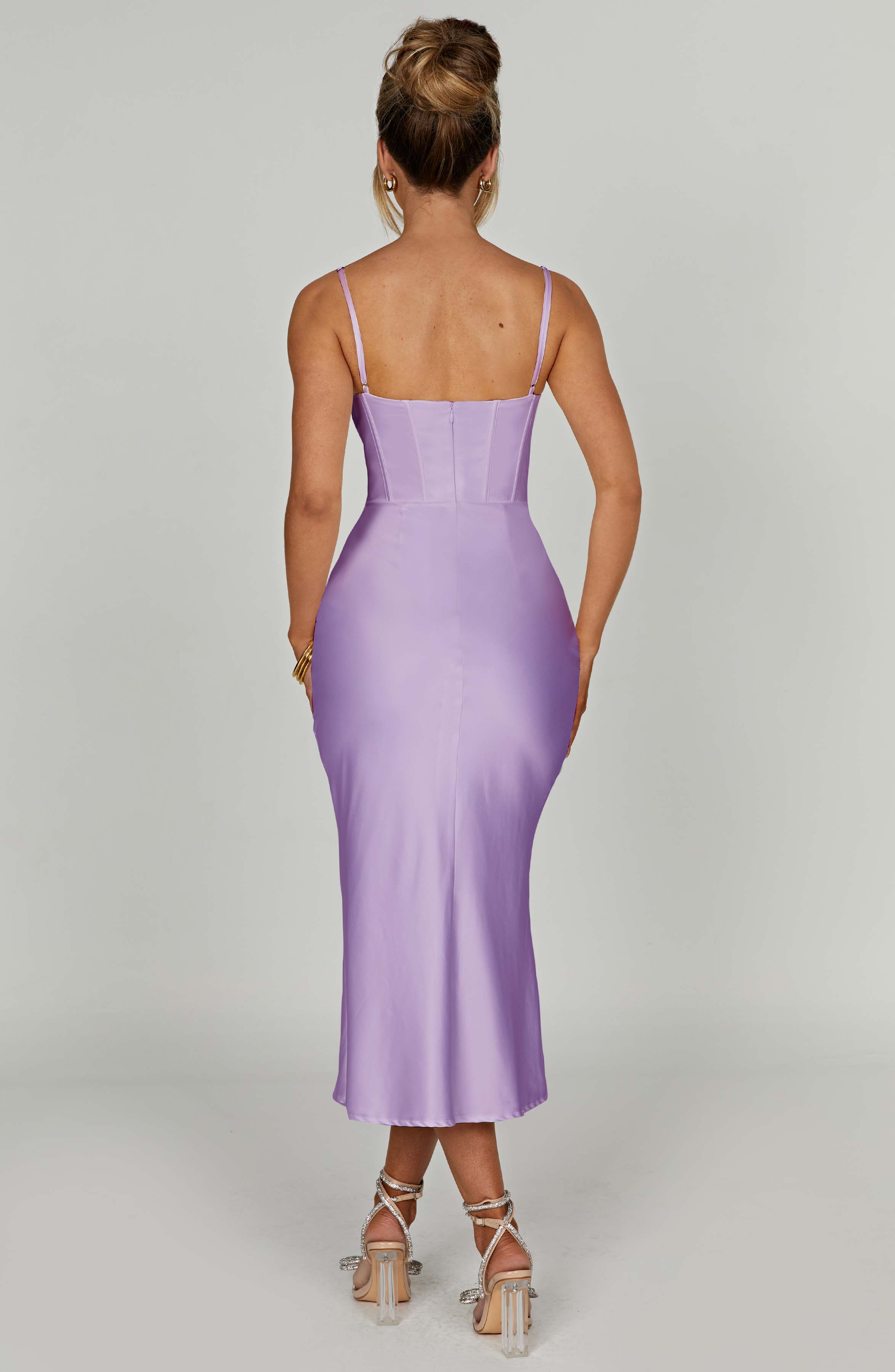 Farrah Midi Dress - Purple