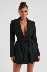 Heather Suit Dress - Black