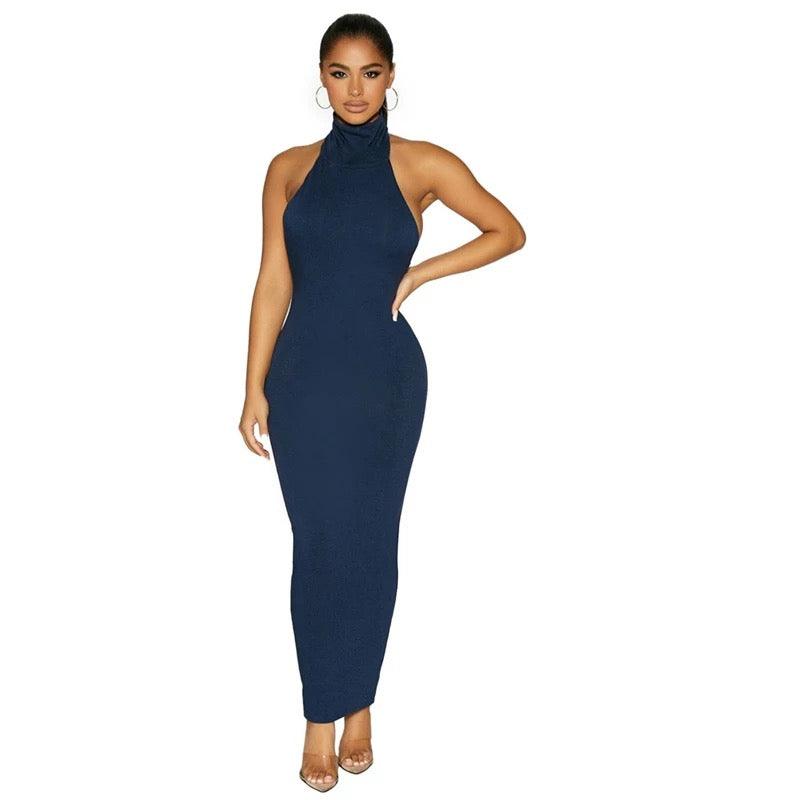 Backless Halter Bodycon Dress