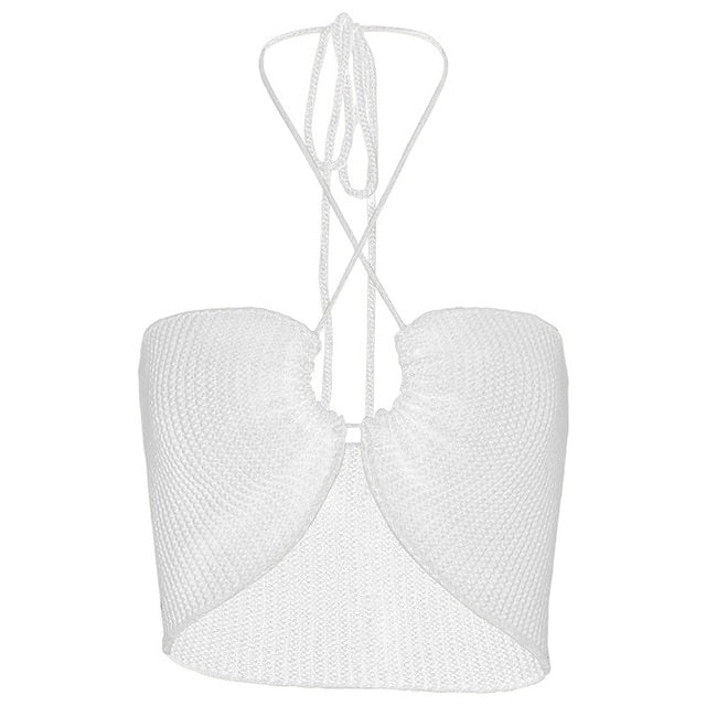 Knit Halter Bralette