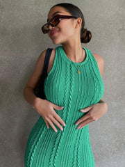 Cable Knit Tank Maxi Dress