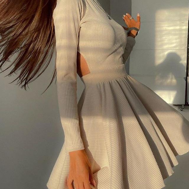 Knitted Pleated Dress