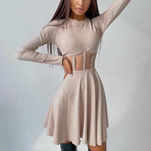 Autumn Mini Slim Dress