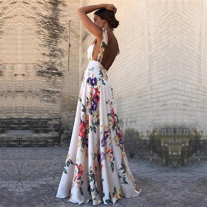 Sexy Floral Boho Dress