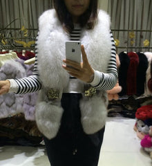 Real Fox Fur Vest (Multi-Colors)